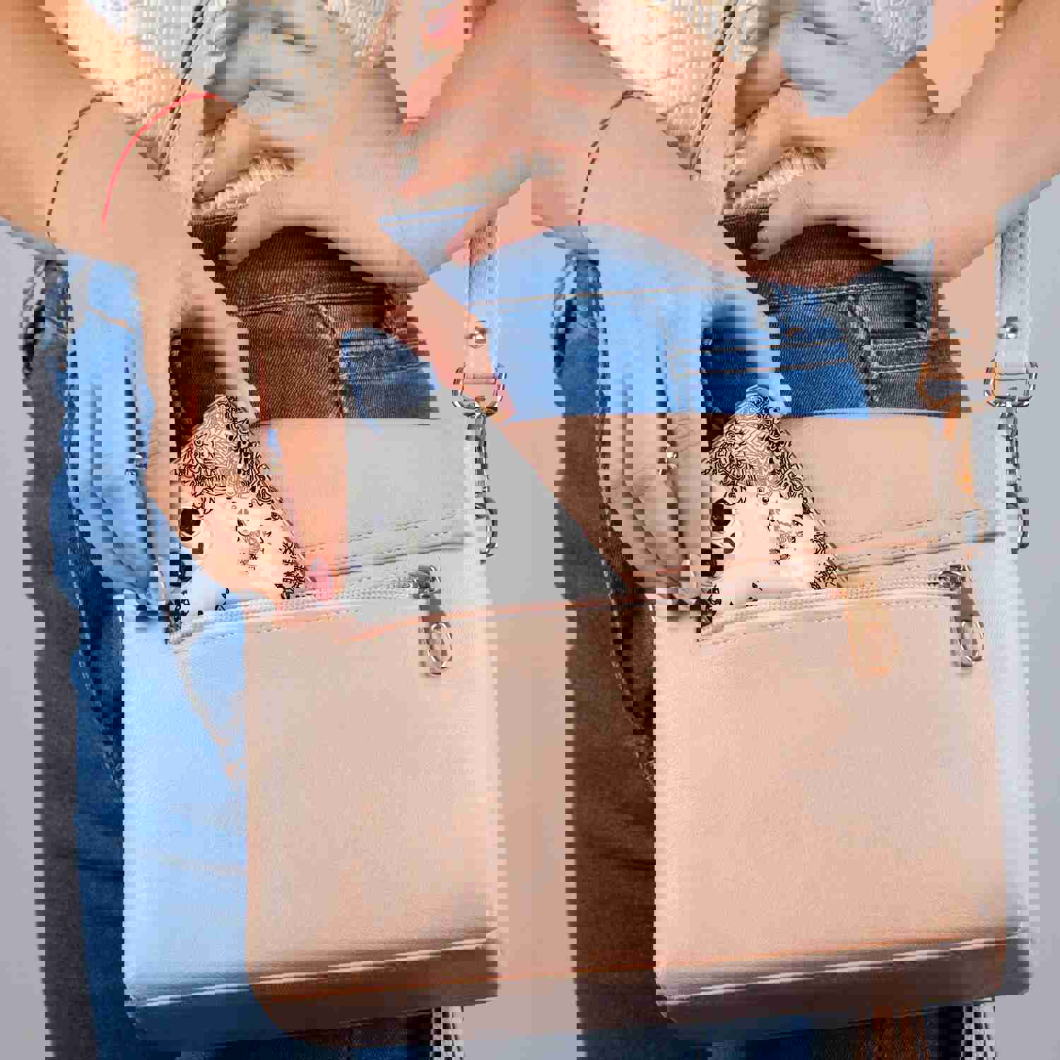 High-Quality TPU Clear Case with Wind Flower Design for iPhone & Samsung Phones