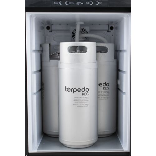 Komos® V2 Full Size Energy Efficient Kegerator with Matte BLACK Stainless Steel NukaTap Faucets