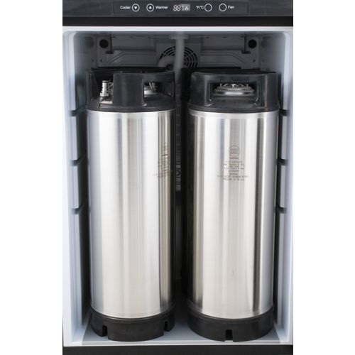 Komos® V2 Full Size Energy Efficient Kegerator with Matte BLACK Stainless Steel NukaTap Faucets