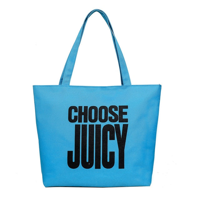 Women's Large-Capacity Letter Printing Nylon Tote Bag for Travel