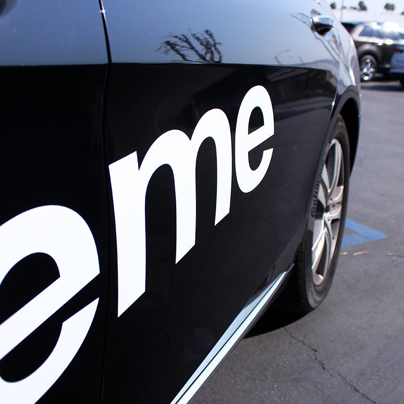 62 x 13 Supreme3M Racing White Car Truck Side Body Vinyl Graphics Decal Sticker