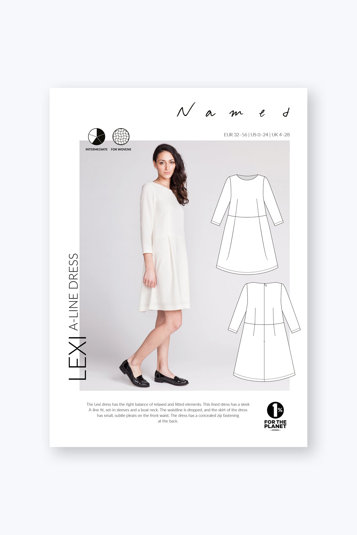 Named Clothing Lexi A-line Dress Digital PDF Pattern