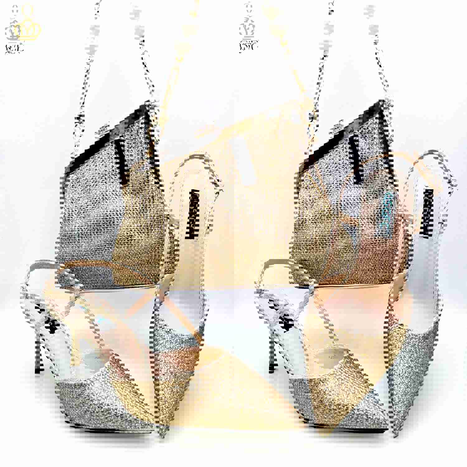QSGFC 2023 Italian Design Fashion Shoulder Bag with High Heels