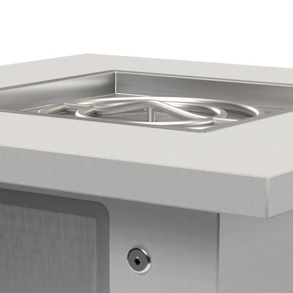 The Outdoor Plus Unfinished Square Fire Pit Table for DIY