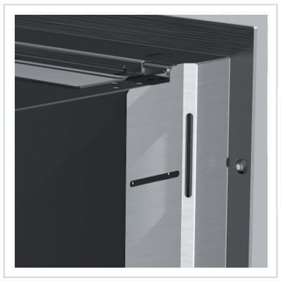 Vitrifrigo DW360IXD1-EX1V-1 Stainless Steel Top Refrigerator and Double Drawer Freezer with Ice Maker