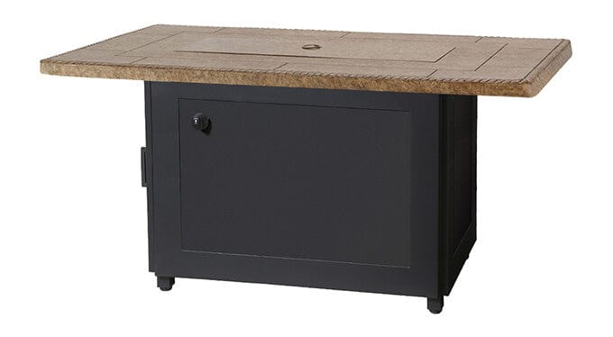 Gensun - Paradise 38X 56 Rectangular Gas Fire Pit Table with Base | 1068GTC7