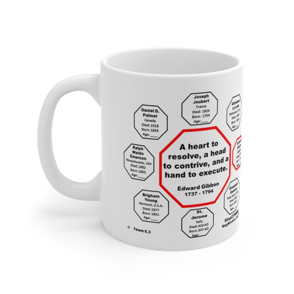MW-5.3 - Edward Gibbon Quote Ceramic Mug 11oz