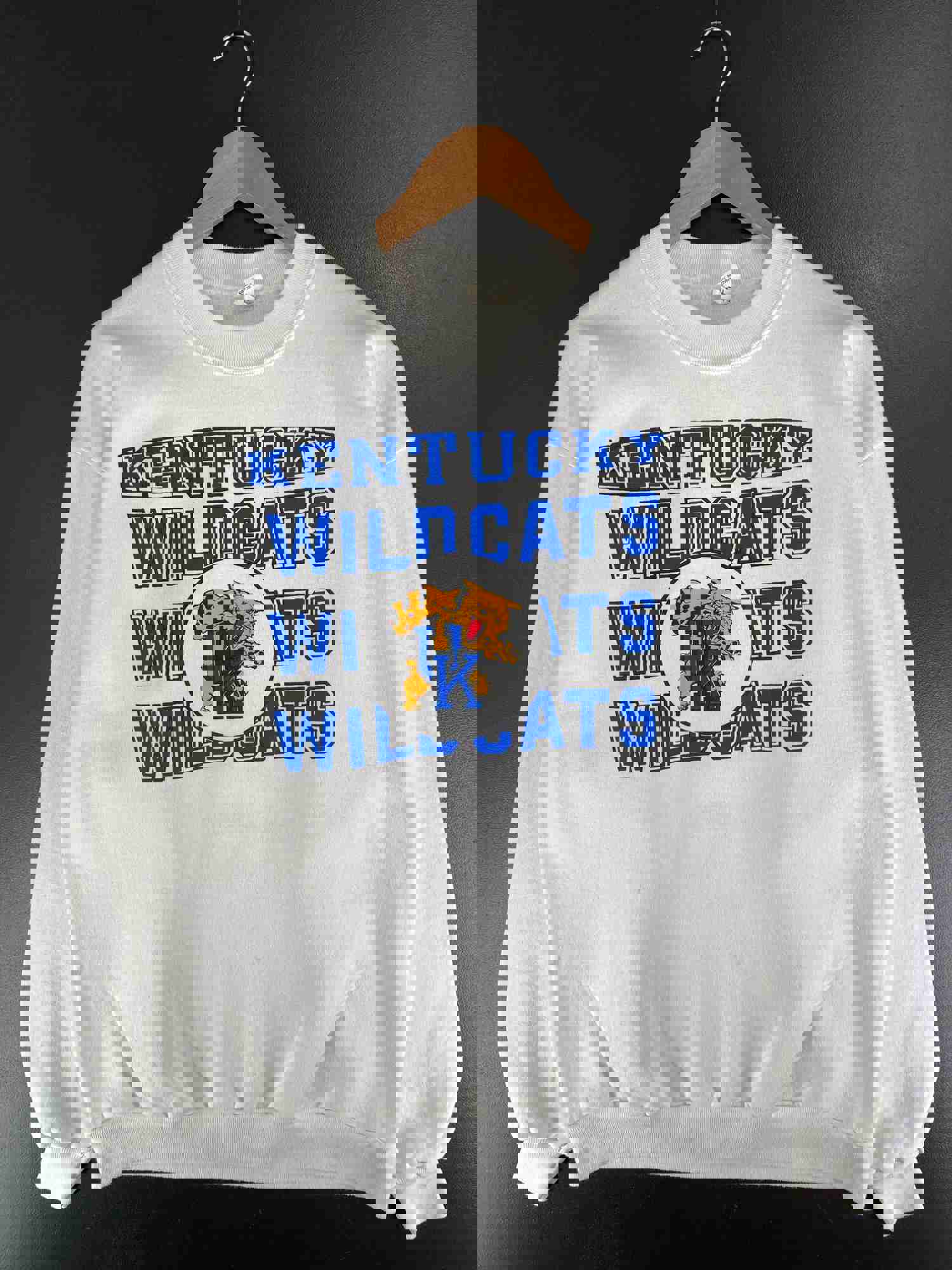 Vintage 90s KENTUCKY WILDCATS College Sweatshirt - Made in USA, Size XL