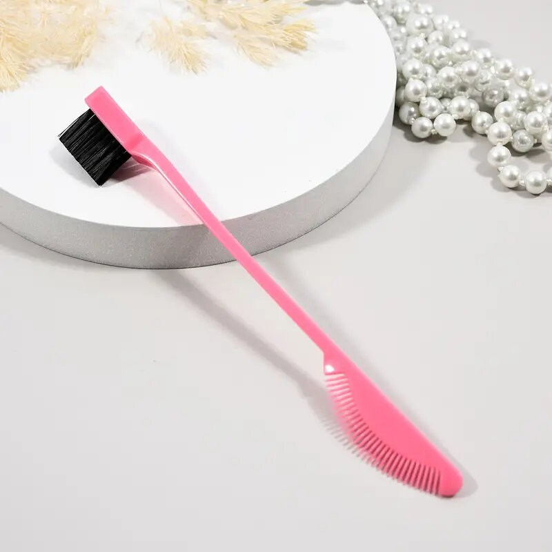 5pcs 2 In 1 Double-ended Eyebrow Brush & Eyelash Comb Makeup Tools Beauty Tool For Women Girl