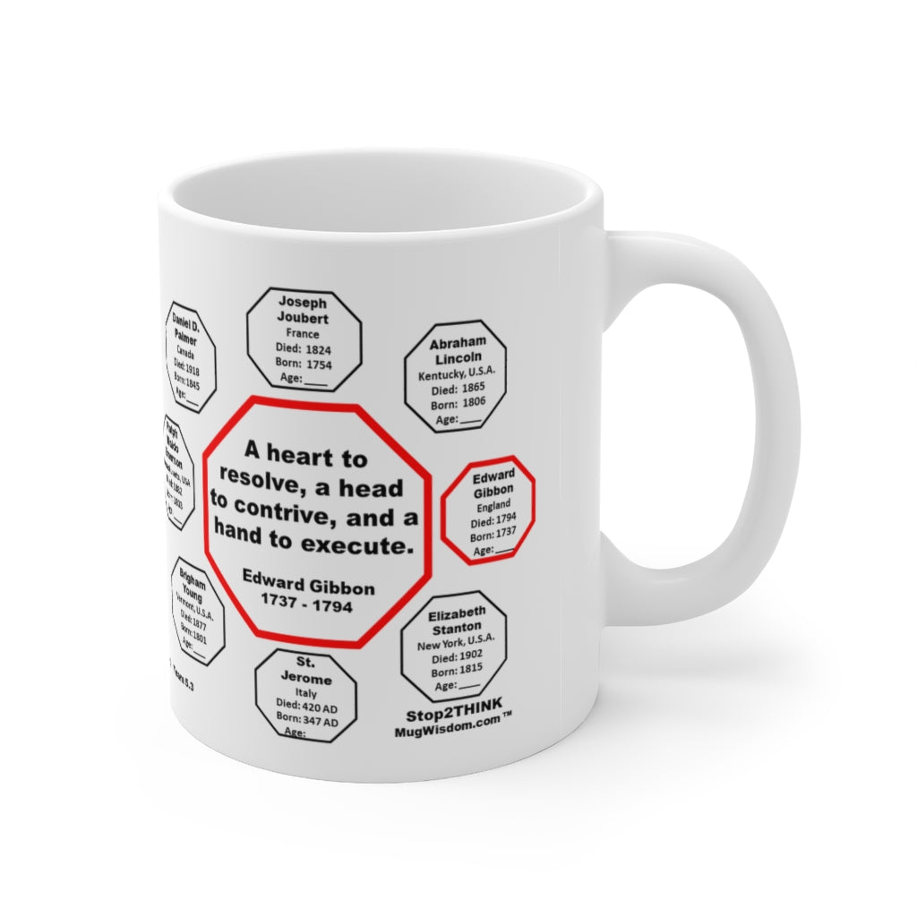 MW-5.3 - Edward Gibbon Quote Ceramic Mug 11oz