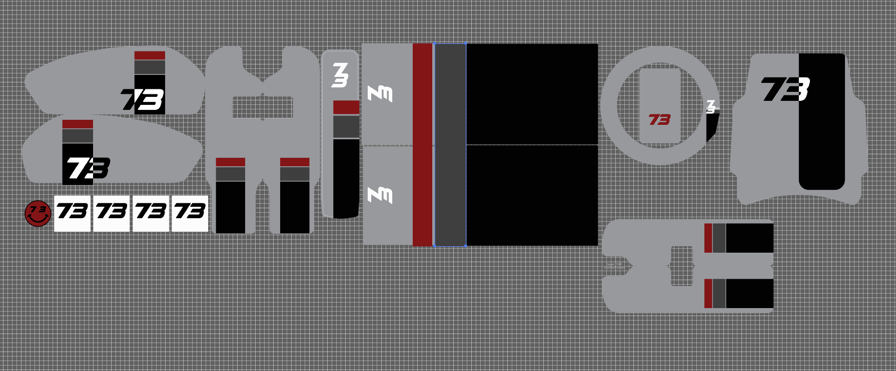 C1X Style Replica Decal Kit for Super 73 RX