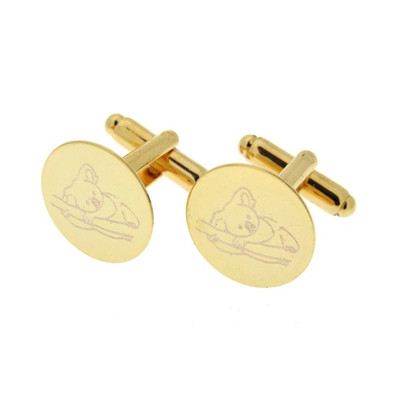 Personalized Gold Cuff Links - Elegant Groomsmen Gift
