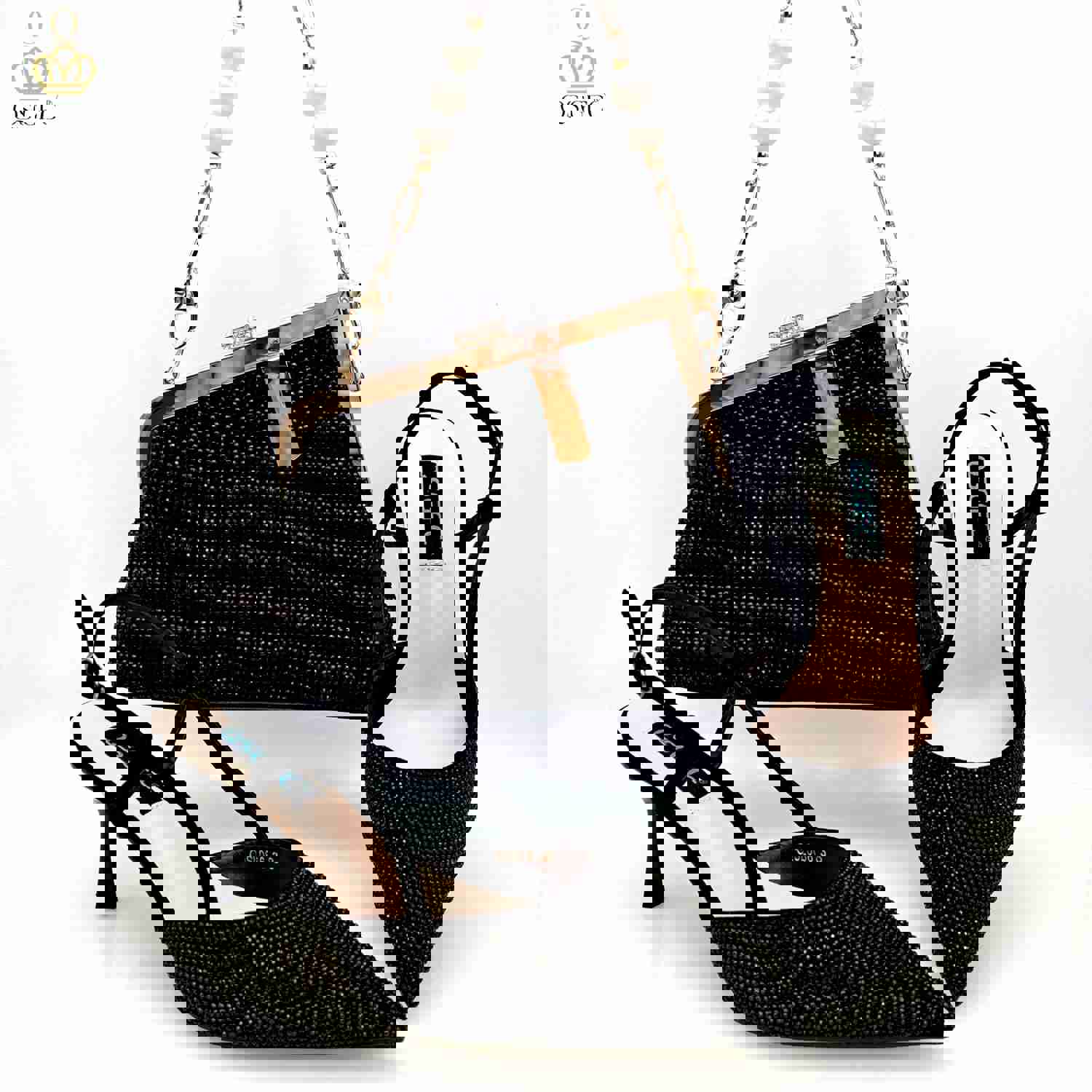 QSGFC 2023 Italian Design Fashion Shoulder Bag with High Heels