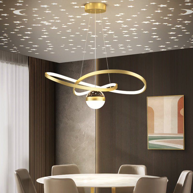 MIRODEMI® Modern Beautiful LED Hanging Chandelier for Living Room, Dining Room, Kitchen