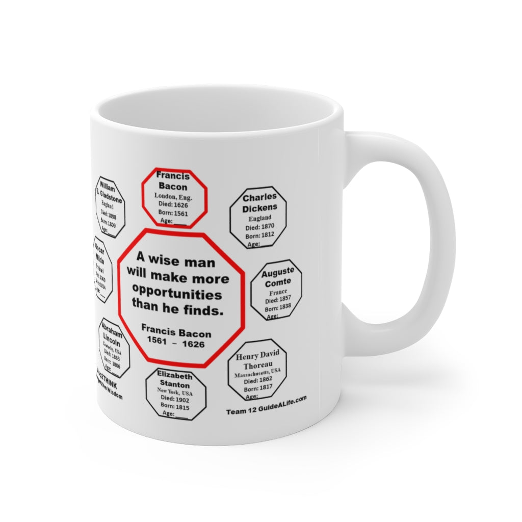 MW-12.1 - Francis Bacon Quote Ceramic Mug - 11oz