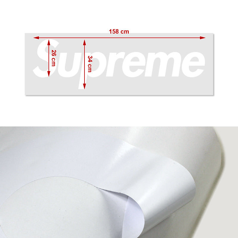 62 x 13 Supreme3M Racing White Car Truck Side Body Vinyl Graphics Decal Sticker