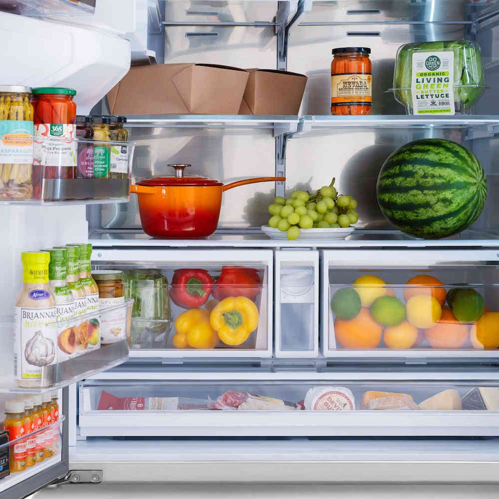 ZLINE 36 in. French Door Refrigerator with Dual Ice Maker and External Water Dispenser