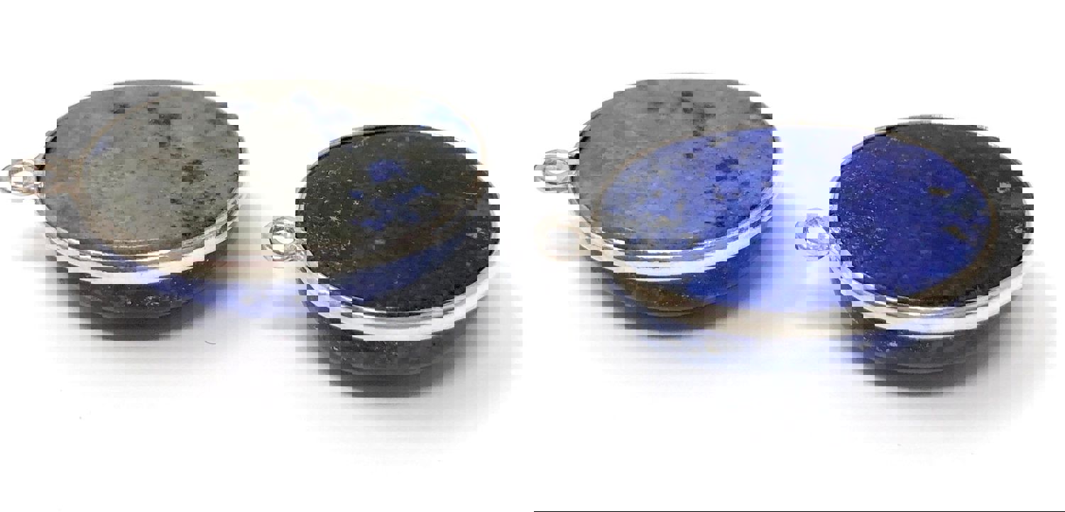 2 Pcs Lapis Lazuli Charms, Gemstone Charms for Jewelry Making, DIY Jewelry Supplies