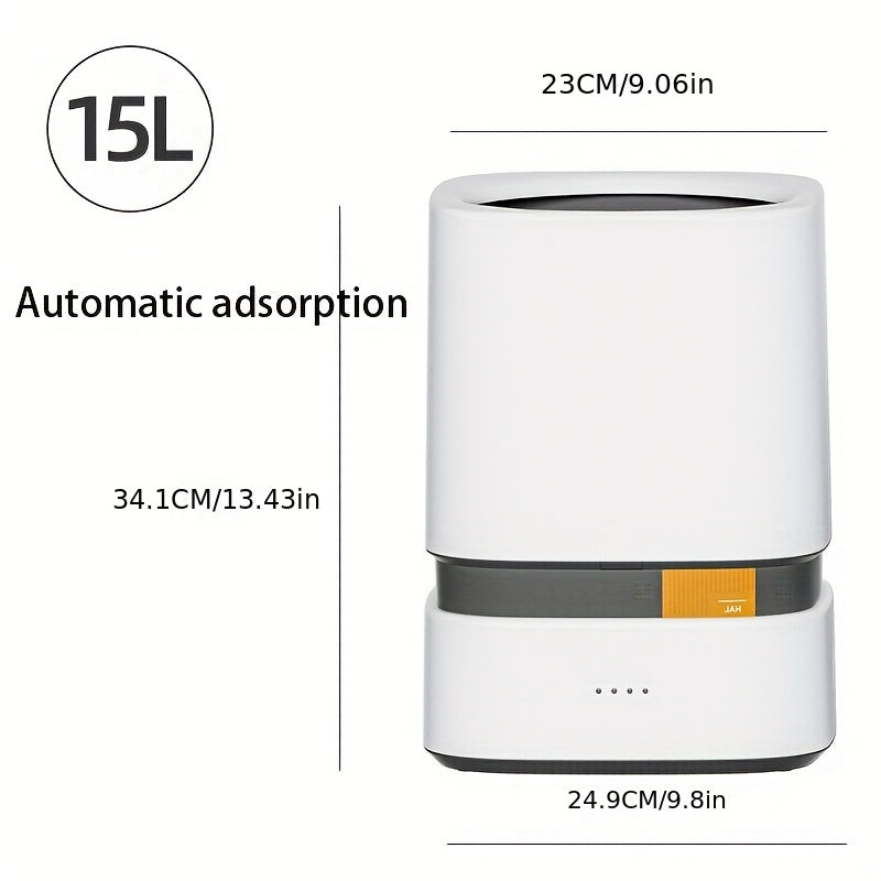 1pc Smart Adsorption Trash Can, Large Capacity for Home & Office Use