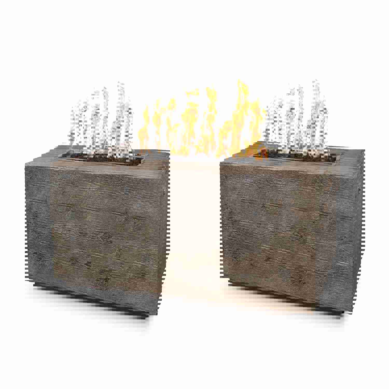 Outdoor Plus Catalina Wood Grain Fire Pit