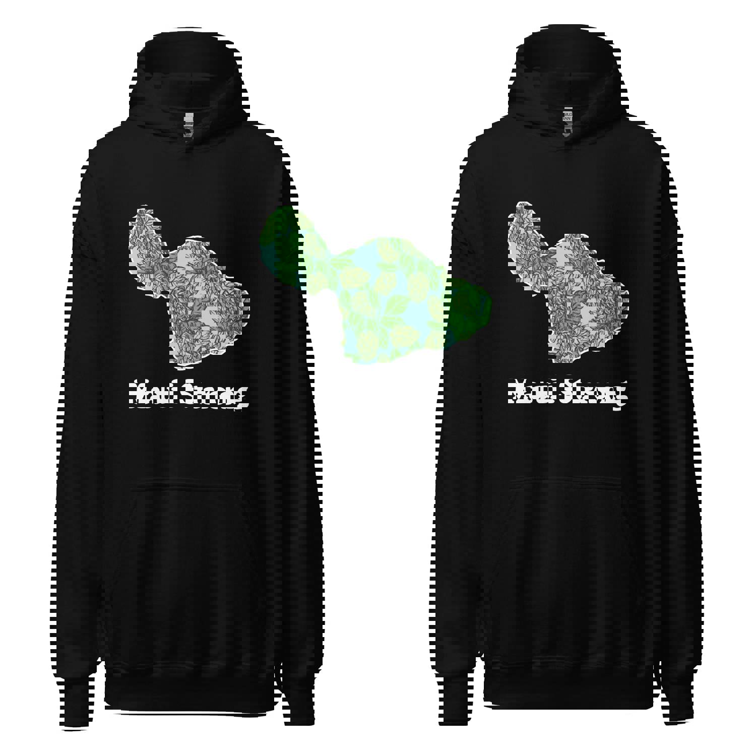Maui Strong - White Ink - All-Gender Hoodie