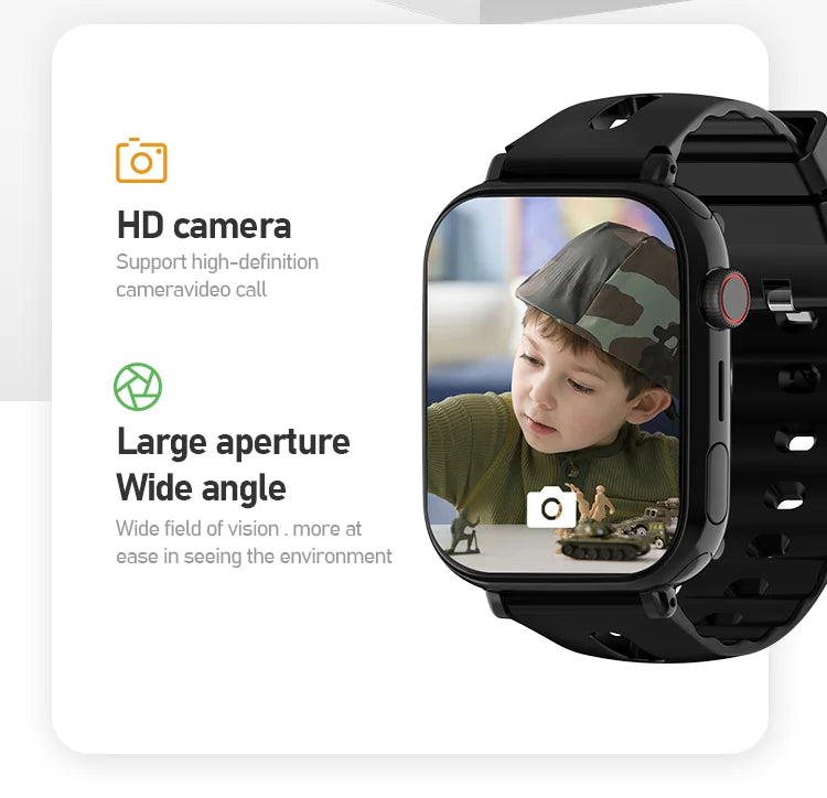 VALDUS 4G Kid Smartwatch with GPS, 670mAh Battery, 1.85" Large Screen