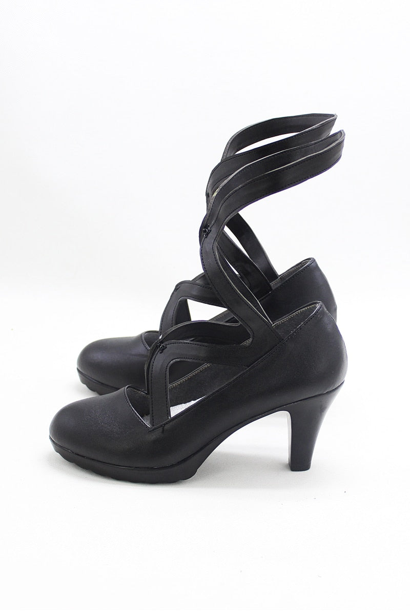 Genshin Impact La Signora Black Cosplay Shoes Boots
