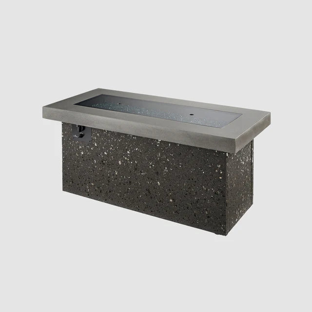 Outdoor Greatroom Company Gray Key Largo Linear Gas Fire Pit Table