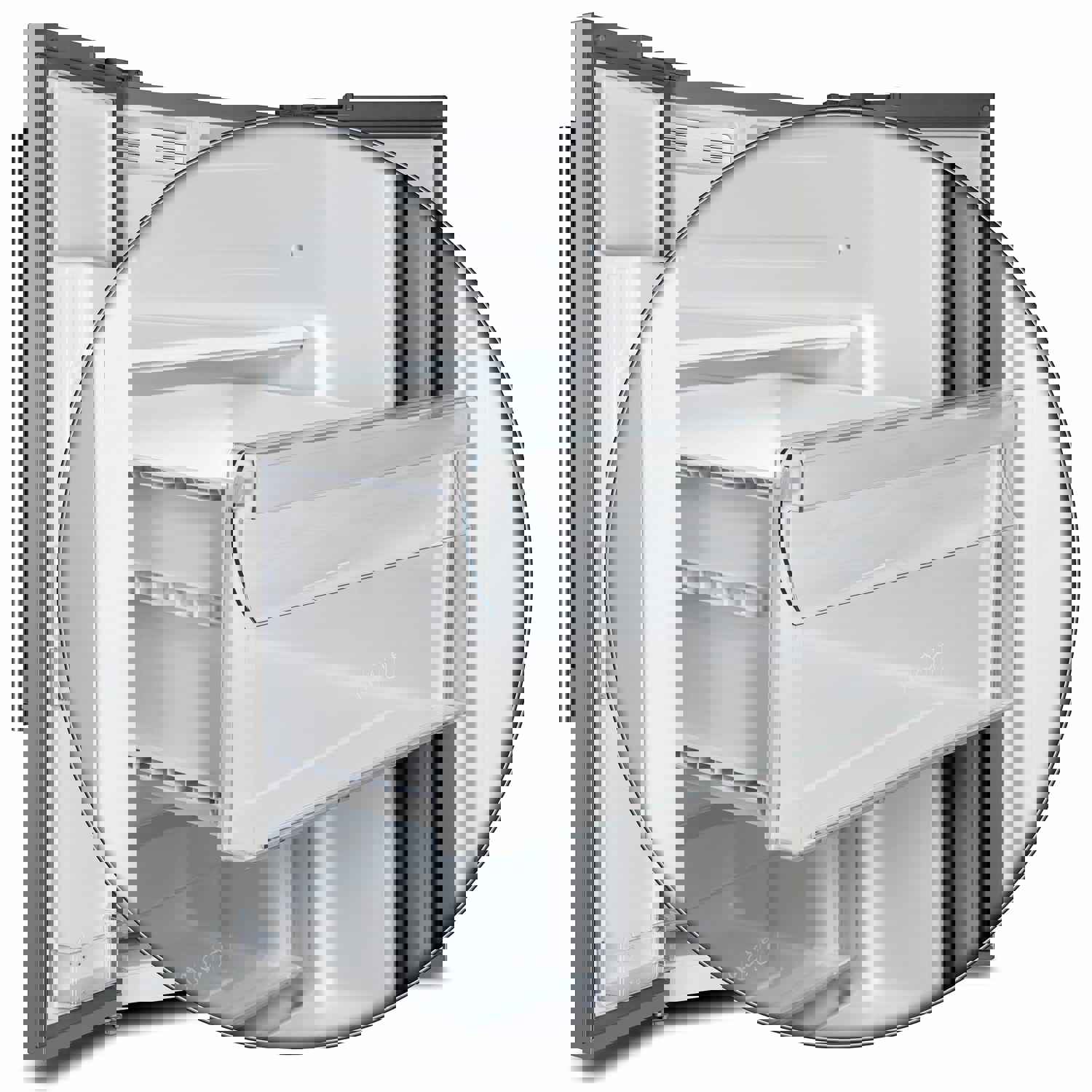 Forno Salerno 36 Side by Side 20 Cu.Ft Stainless Steel Refrigerator with Ice Maker and Grill Trim