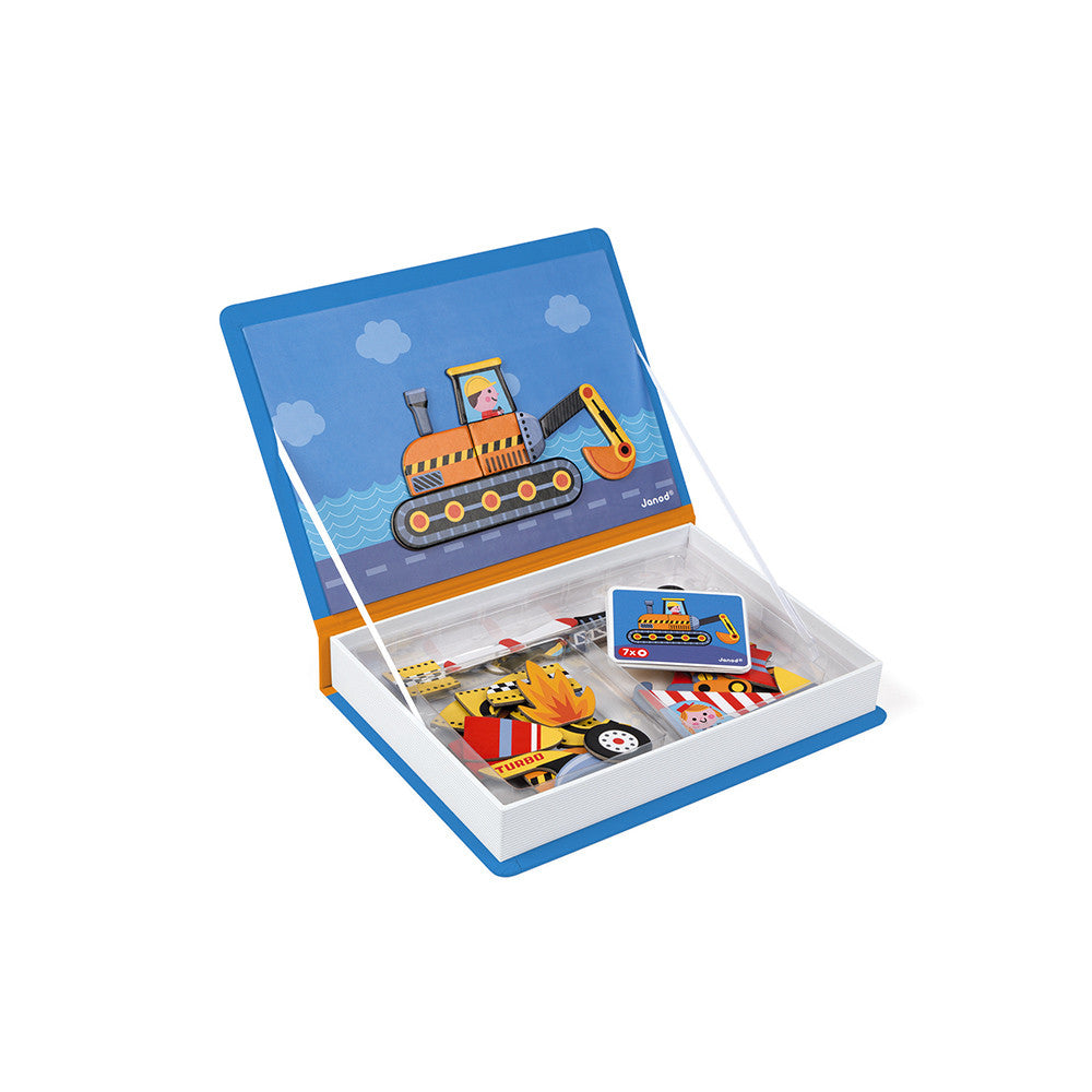 Racers Magnétibook - Magnetic Vehicle Creation Set for Kids