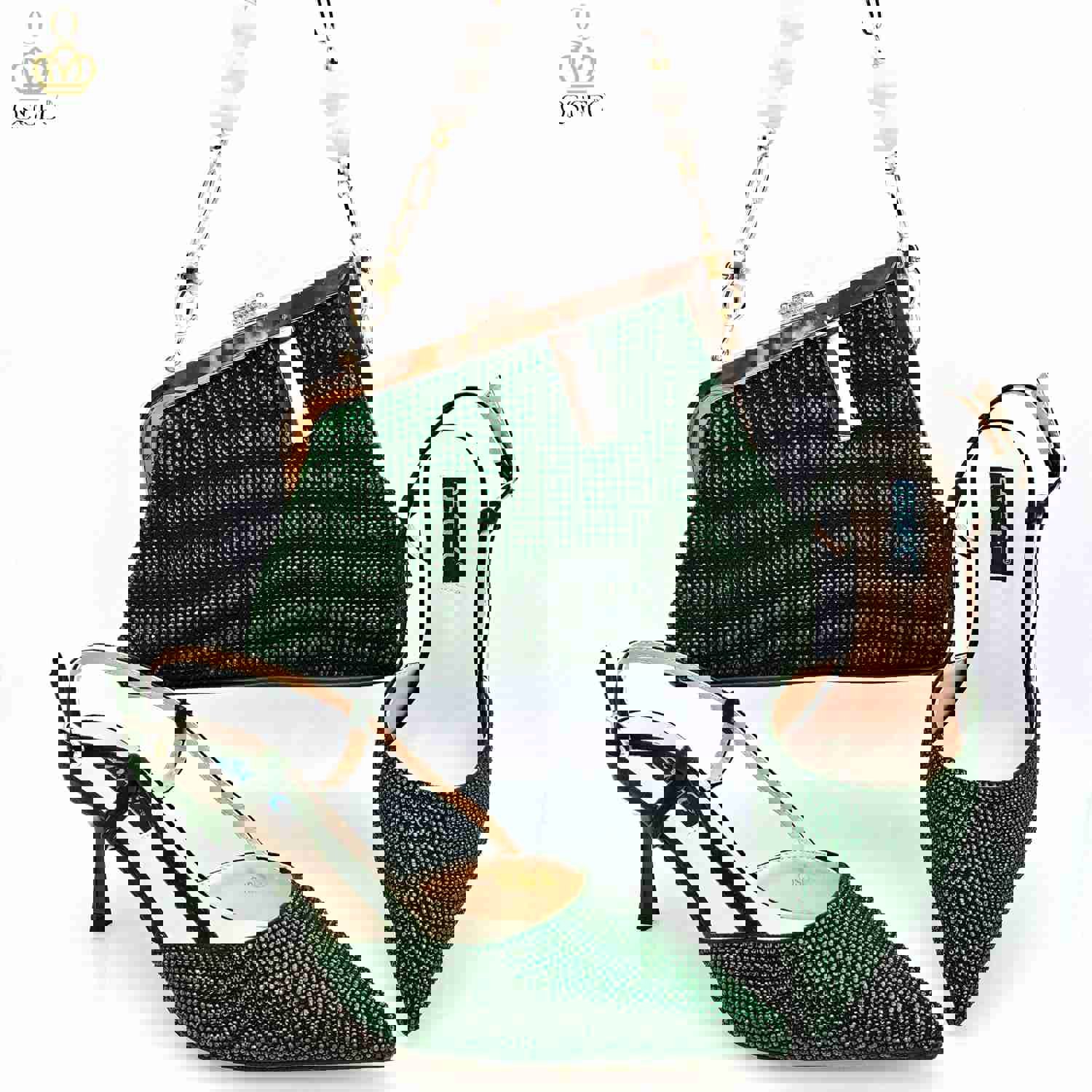 QSGFC 2023 Italian Design Fashion Shoulder Bag with High Heels