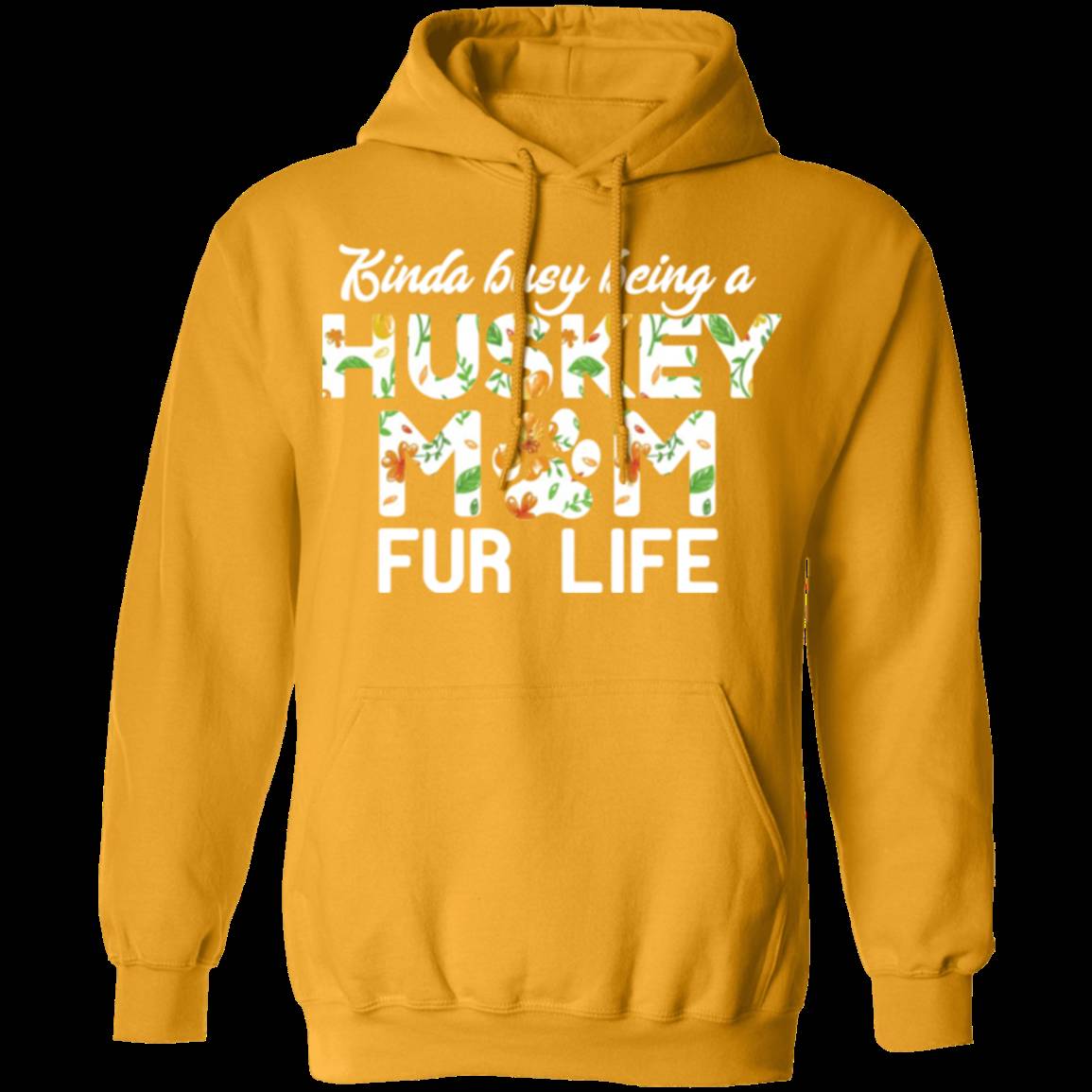 HUSKY MOM FUR LIFE LADIES Pullover Hoodie 8 oz