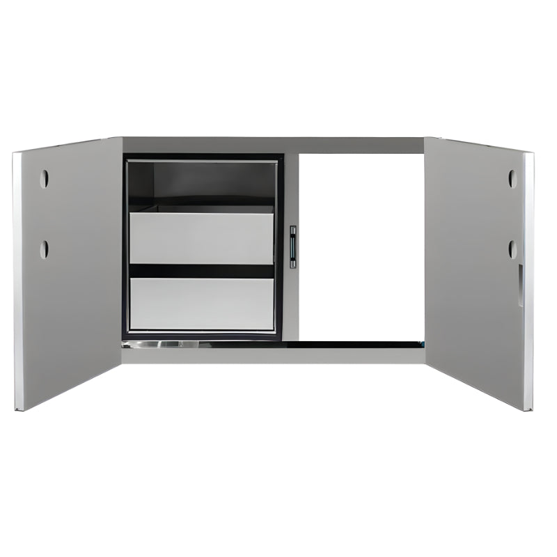 Summerset 36 Inch Two Drawer Dry Storage and Access Door Combo - SSDP-36AC