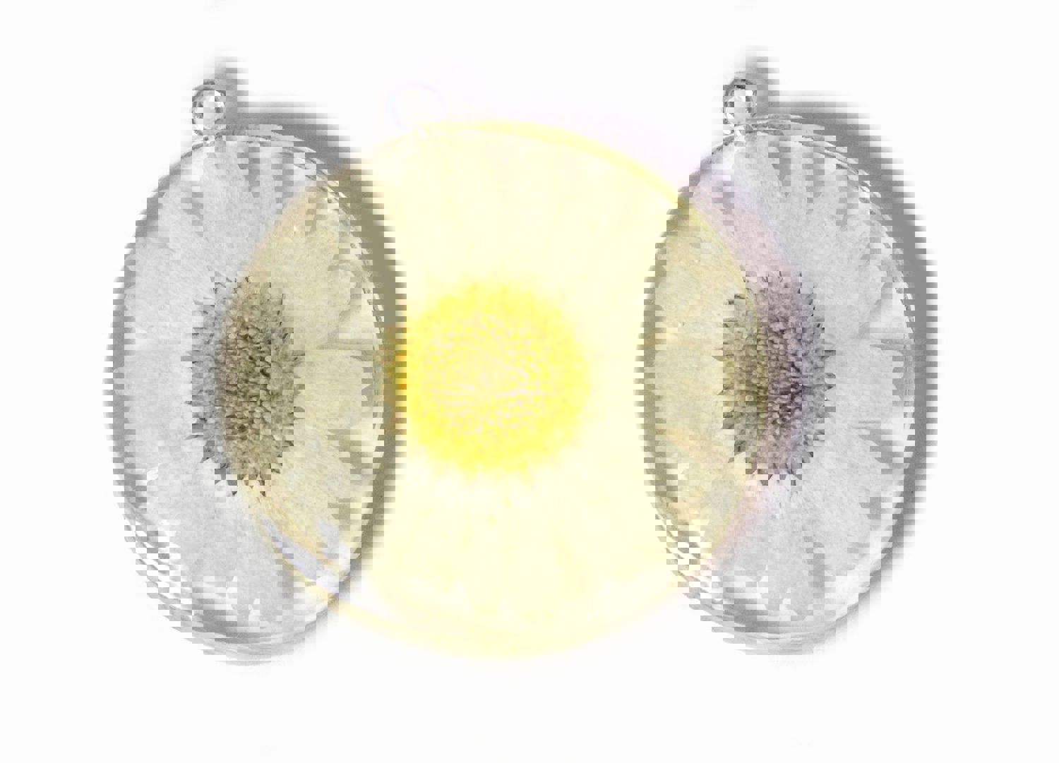 Handmade Summer Daisy Pendant - Unique Resin Flower Jewelry