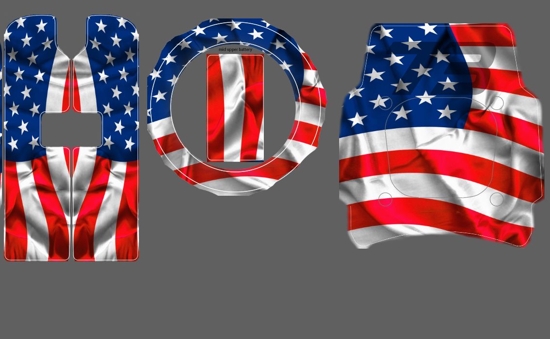 MERICA Decal Kit for Super 73 RX / R / S2 Adventure - American Flag Design
