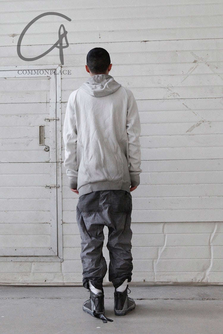 BORIS BIDJAN SABERI Light Grey Hoodie - HOODY2 F099