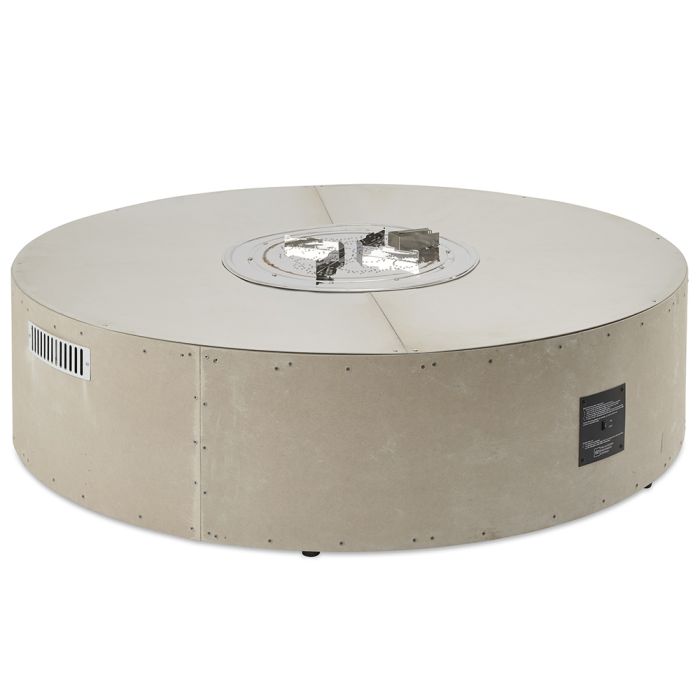 Outdoor Greatroom - 60 Linear Ready-to-Finish Fire Pit Table Base with Aluminum Top