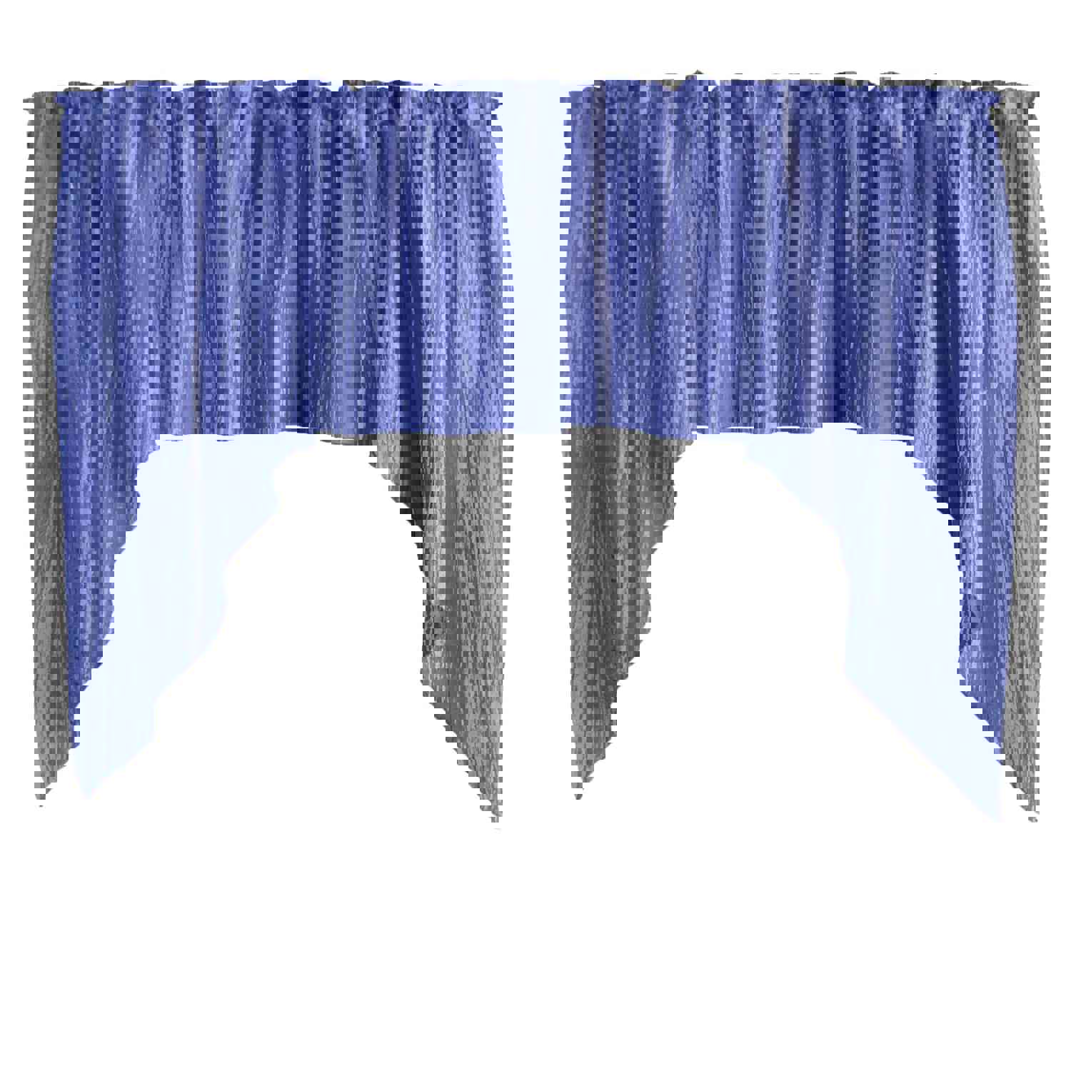 Crushed Crinkle Taffeta Swag Window Valance 72 Wide / 36 Tall