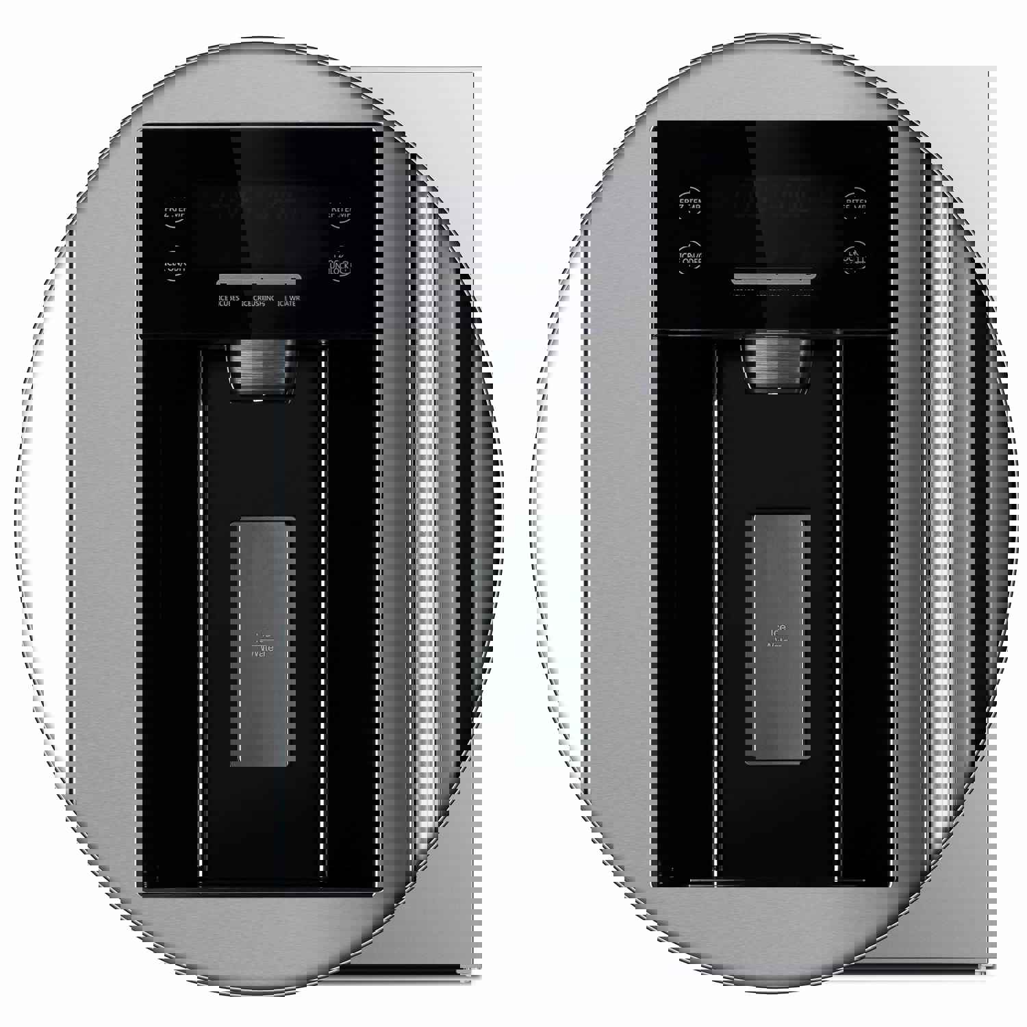 Forno Salerno 36 Side by Side 20 Cu.Ft Stainless Steel Refrigerator with Ice Maker and Grill Trim