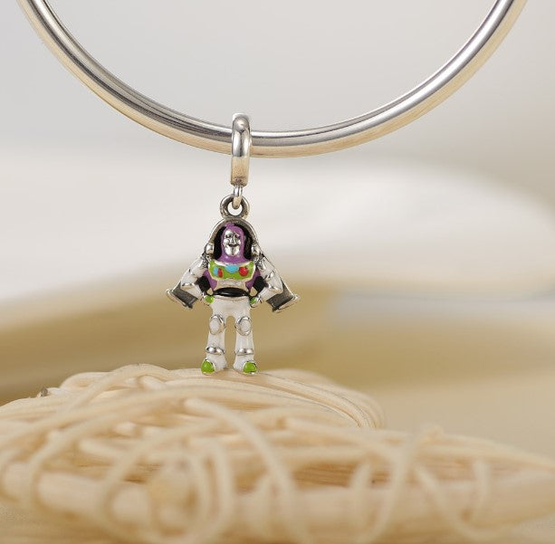 Sterling 925 Silver Carousel Bead Pendant for European Charm Bracelet