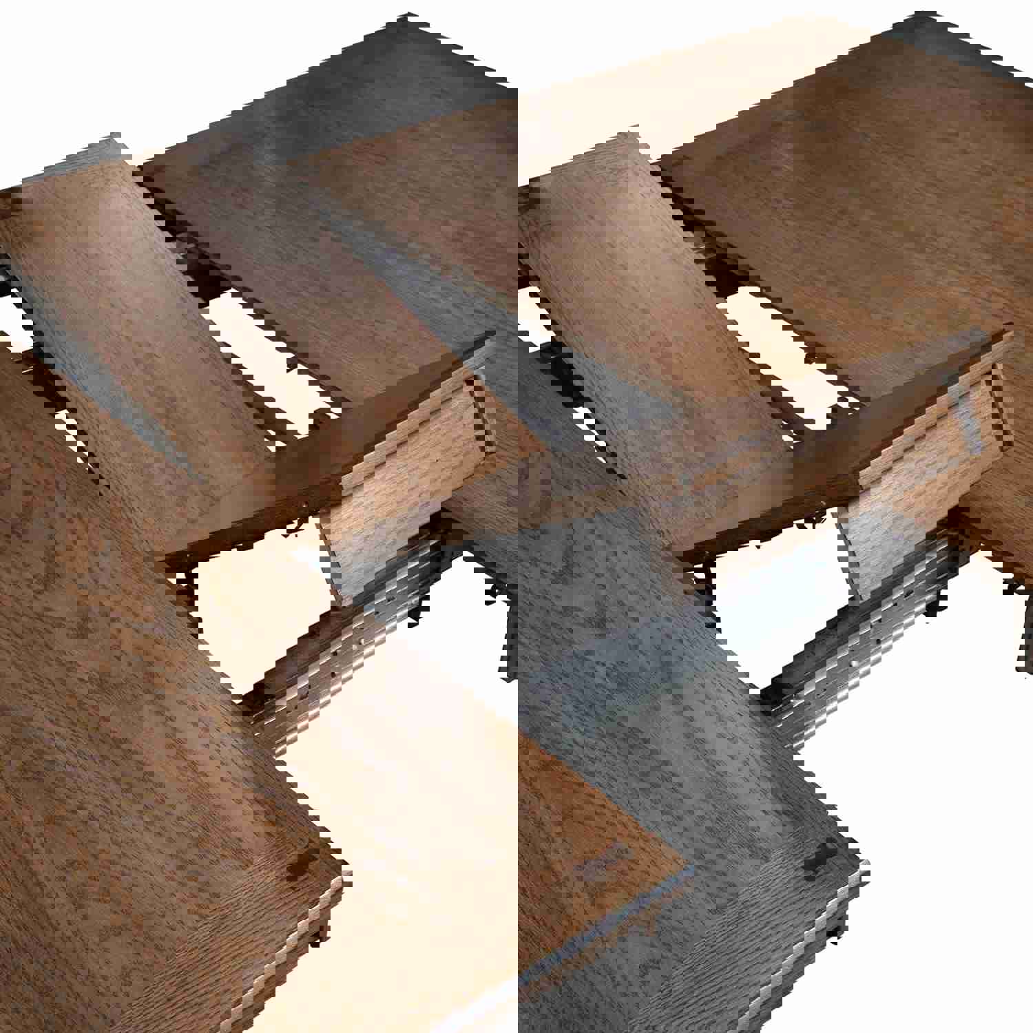 Santa Rosa Rectangular Leg Table - Light Brown