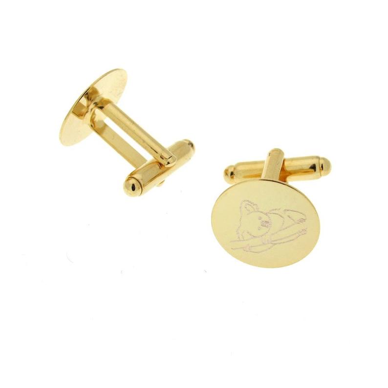 Personalized Gold Cuff Links - Elegant Groomsmen Gift