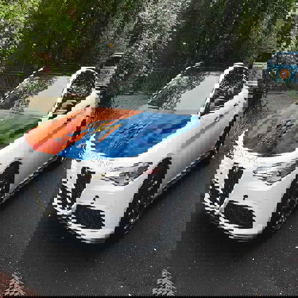 Miami Marlins Itasha Car Vinyl Hood Wrap Decal Sticker