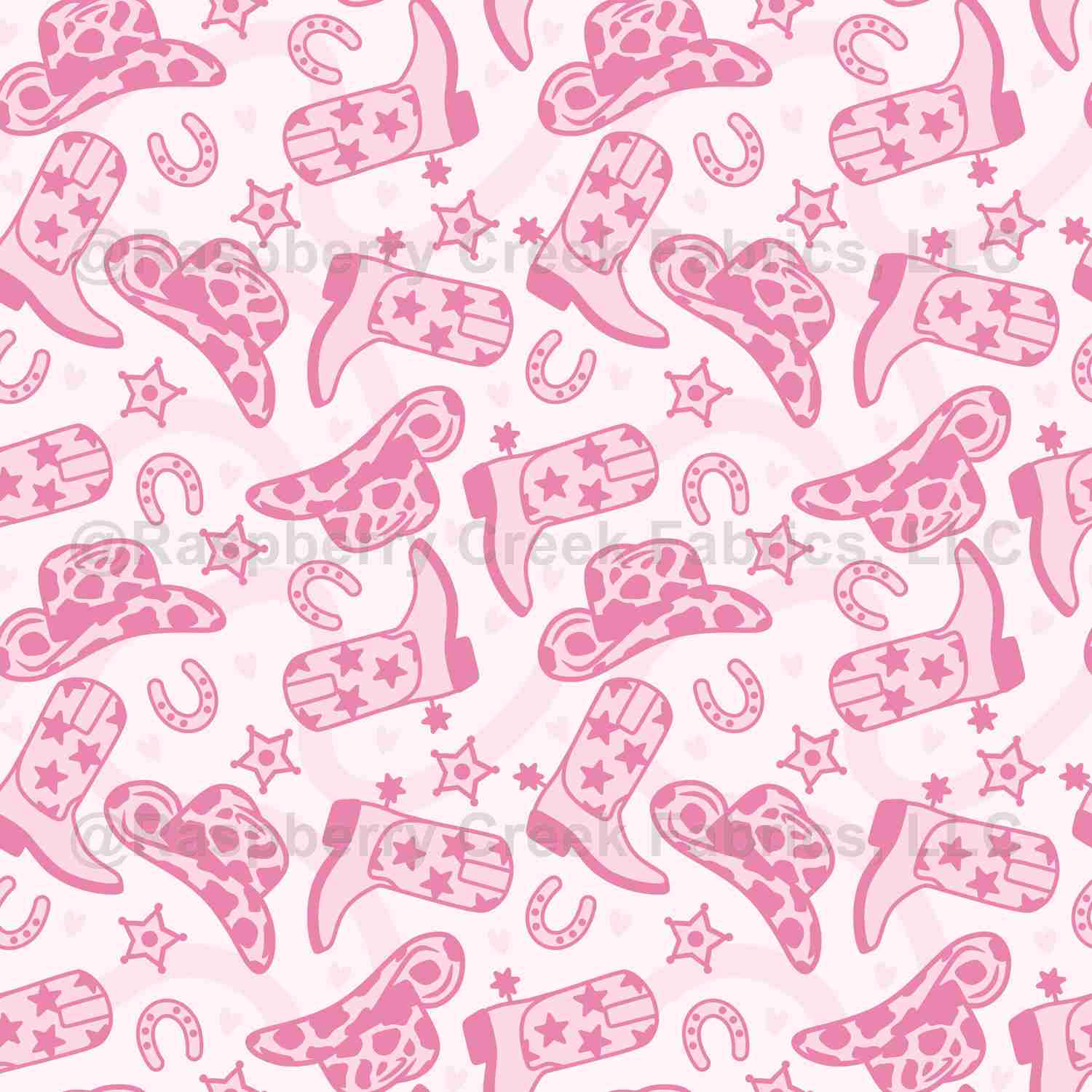 Baby Pink Cowgirl Boots and Hats