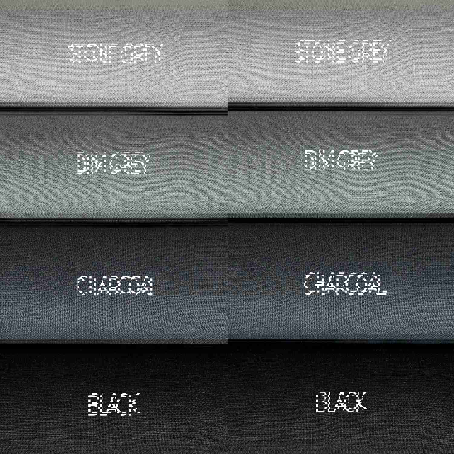 Linen Curtain Panel for Ceiling Track - Unlined, White, Natural, Grey