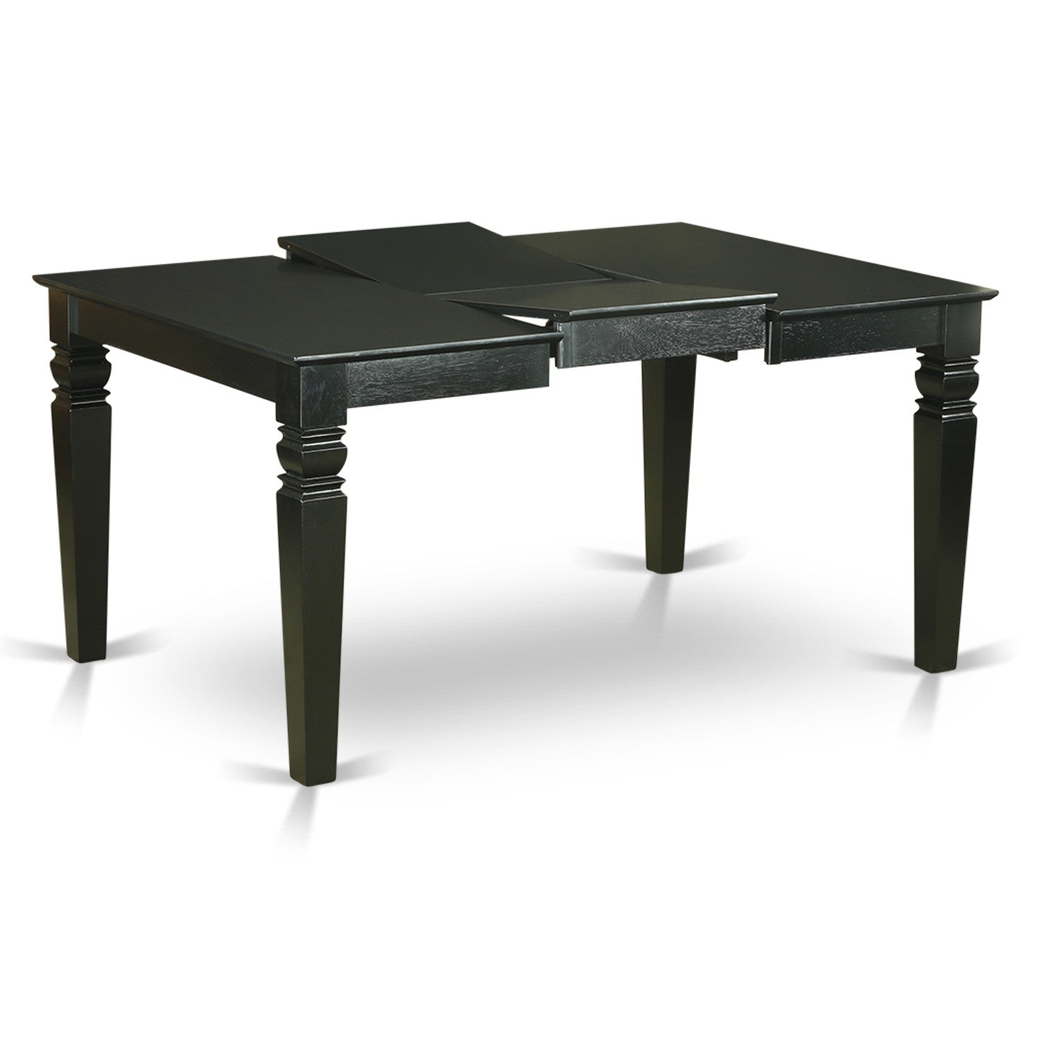 East West Furniture 5-Piece Kitchen Table Set with Extendable Leaf and 4 Parson Chairs