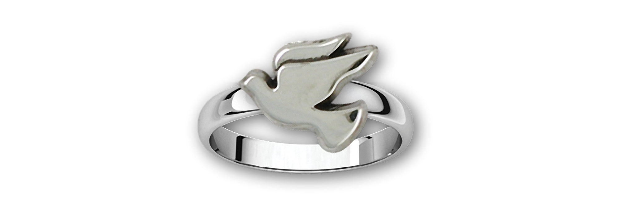 Dove Jewelry Sterling Silver Handmade Dove Ring DVE2-R