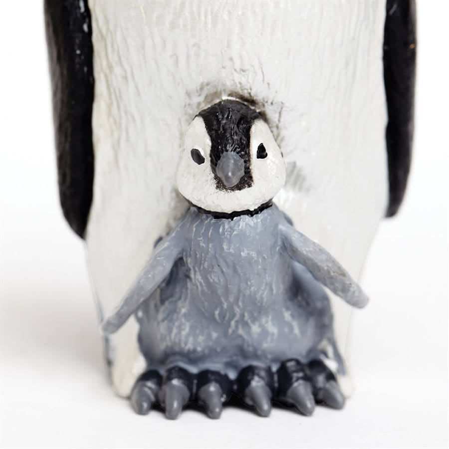 Emperor Penguin with Baby Toy - Realistic Wildlife Figurine