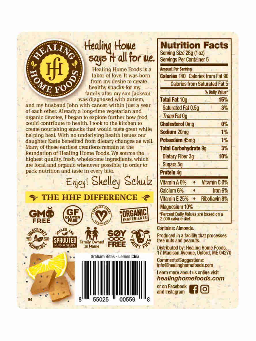 Baked Lemon Chia Graham Bites by Healing Home Foods