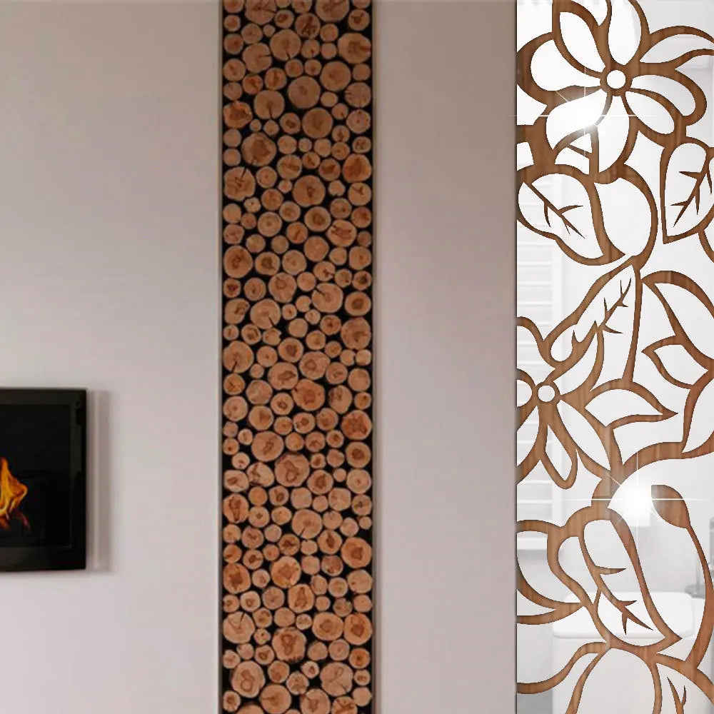 3D Large Shiny Mirror Wall Stickers Decals for Modern Home Decor